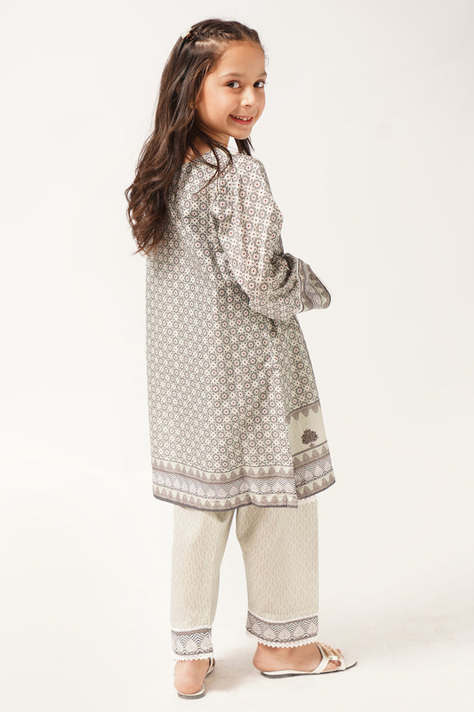 2 Piece Suit Digital Printed Floral Motifs Design WRTW-086