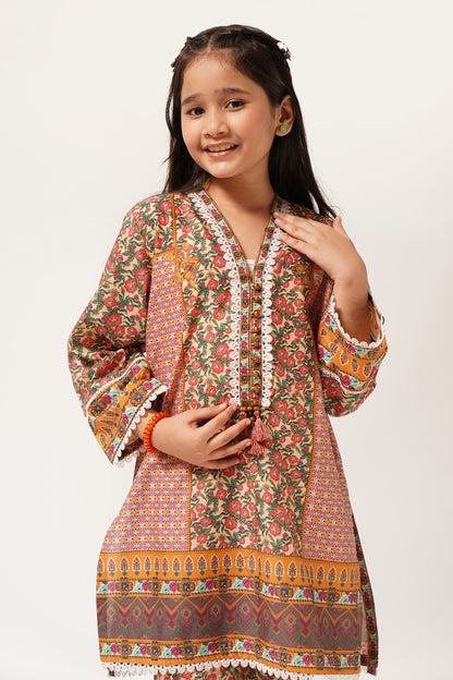 2 Piece Digital Printed Lawn Suit WRTW-087