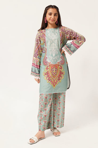 2 Piece Lawn Digital Printed Suit WRTW-090