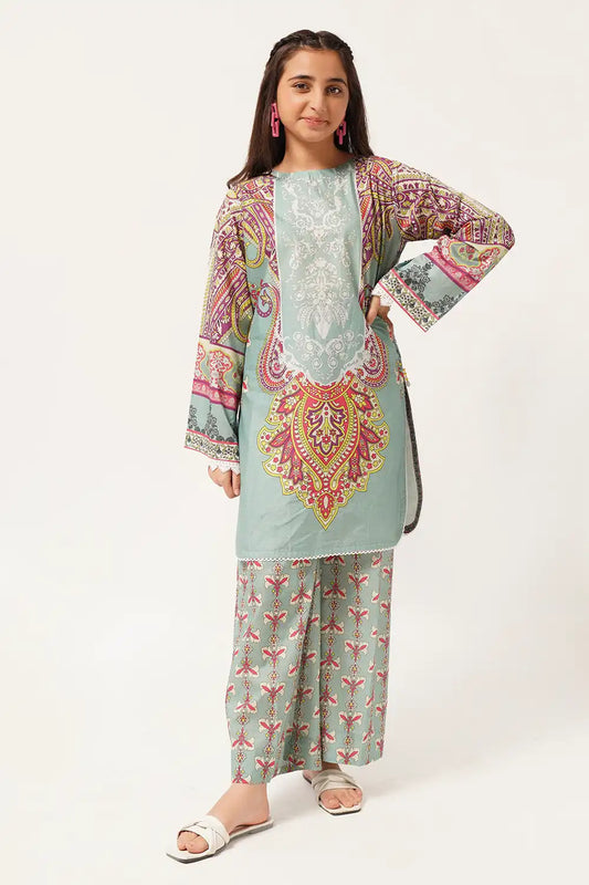 2 Piece Lawn Digital Printed Suit WRTW-090