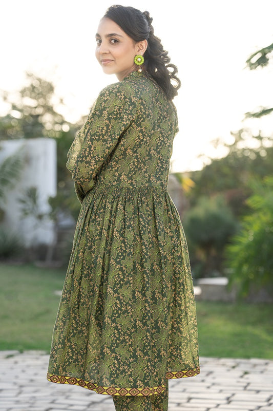 2 Piece Suit Lawn All-Over Printed Shirt with Trouser T-ALPRTW-032