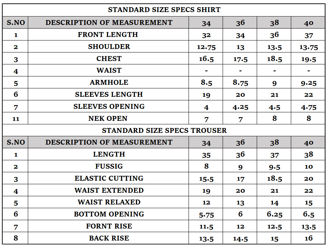 Size Guide