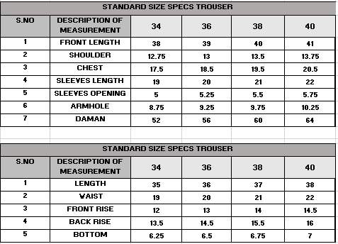 Size Guide