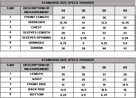 Size Guide