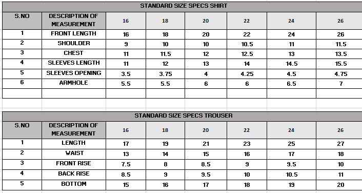 Size Guide