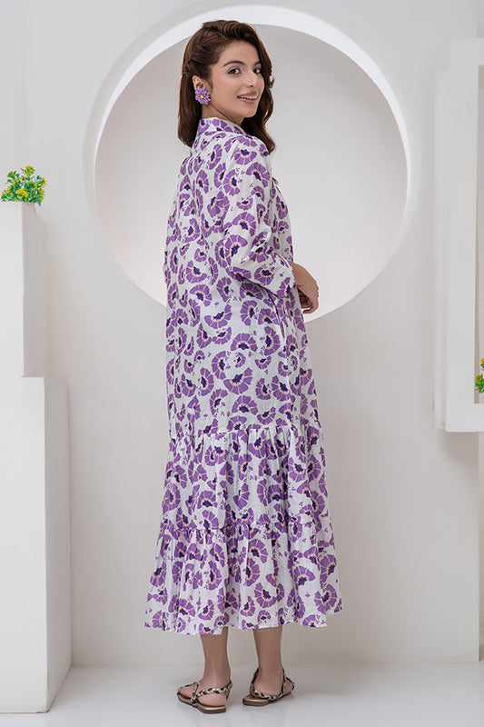 1 Piece Cotton Lawn Digital Printed Maxi-001