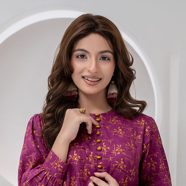 2 Piece Lawn Frock Style Maxi-021