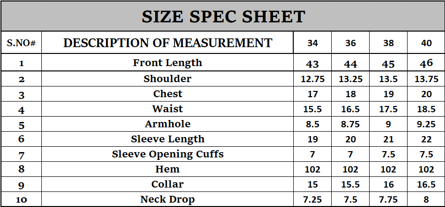 Size guide