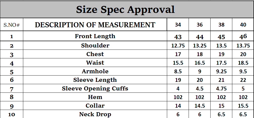 Size guide
