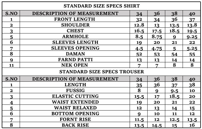 Size Guide