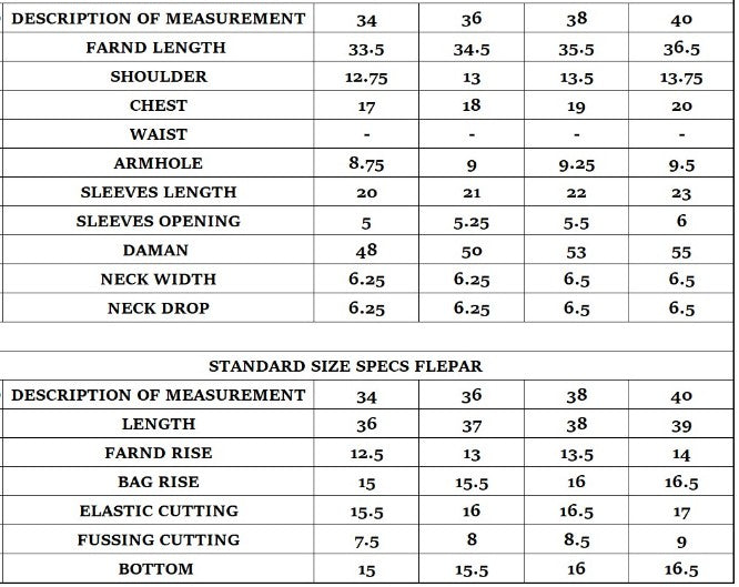 Size guide