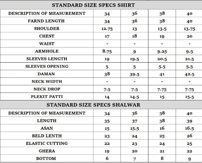 Size guide