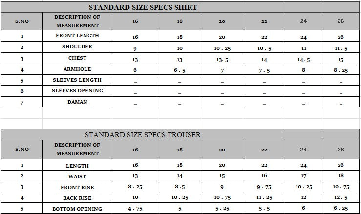 Size guide