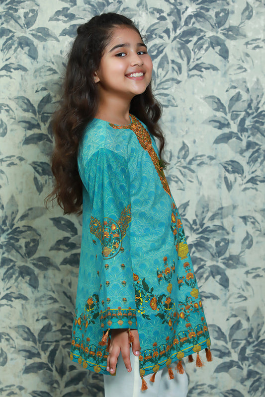 3 Piece Digital Printed Embroidered Lawn PRSDT-089