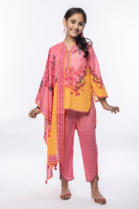 3 Piece Suit Printed Lawn 3PCS-025