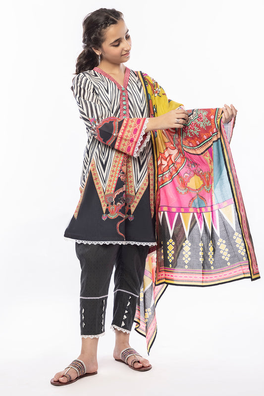 3 Piece Printed Lawn Suit 3PCS-031