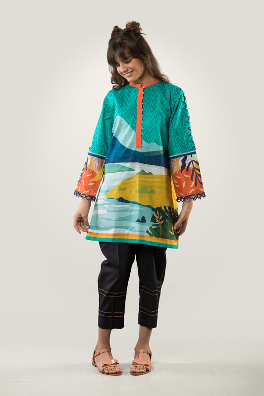 2 Piece Digital Printed Lawn PRKT-041